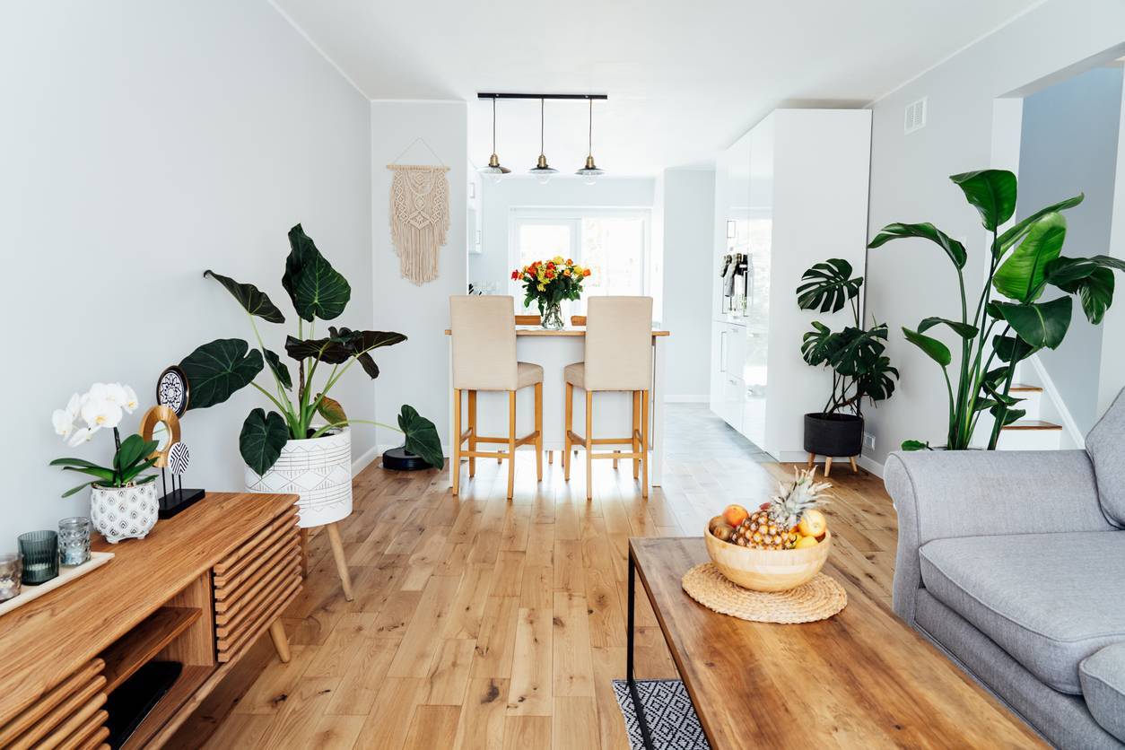 revêtement de sol parquet cuisine