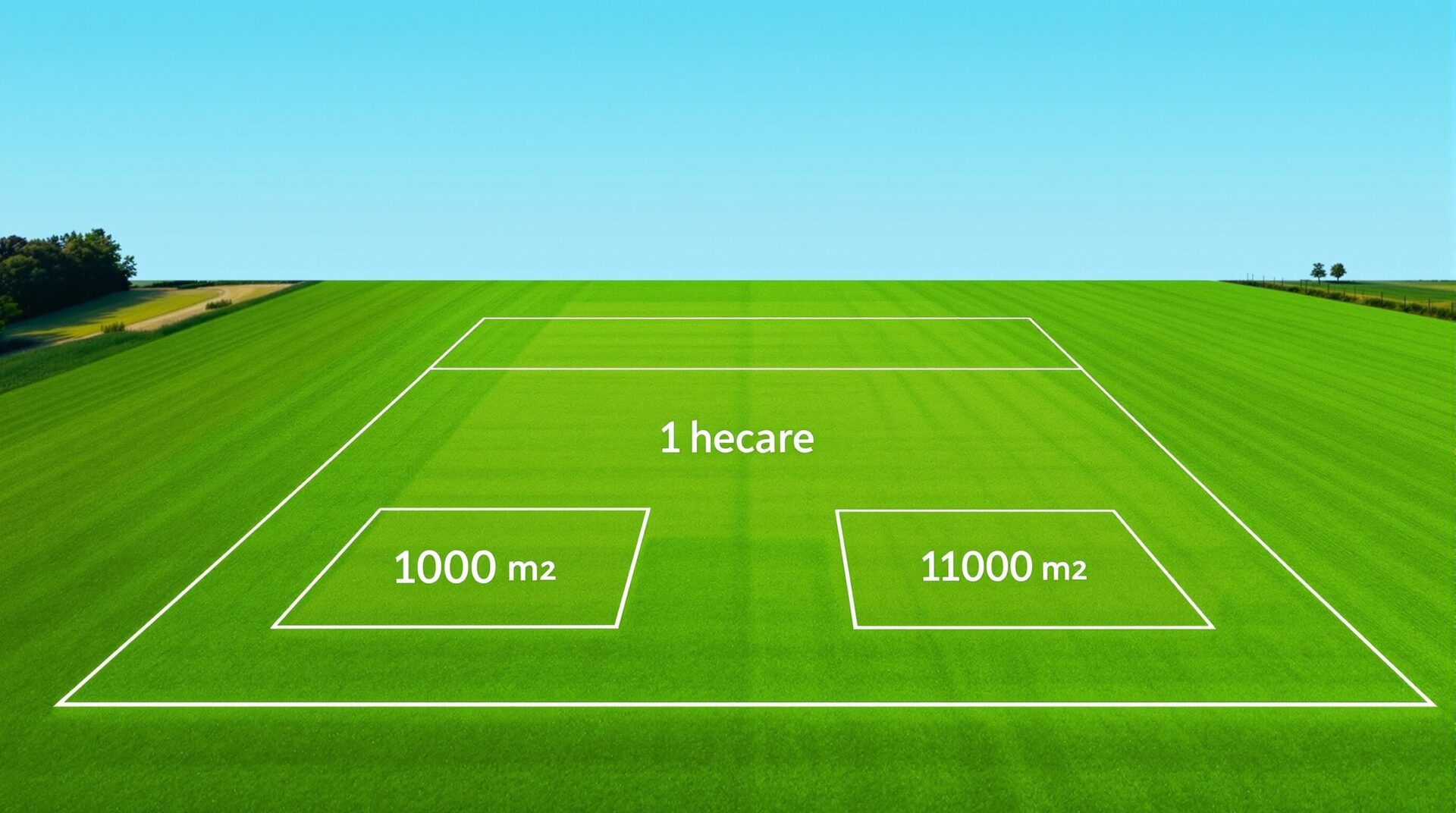 1 hectare en m2