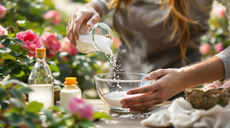 désherbant naturel pour rosiers