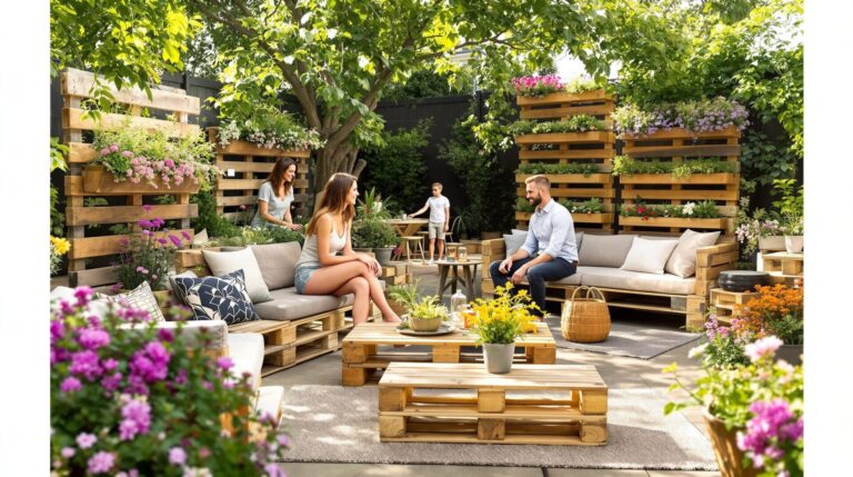 idées palettes jardin