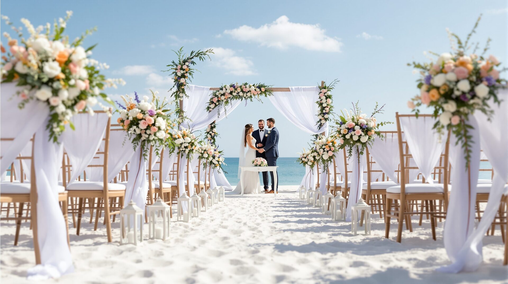mariage plage decoration