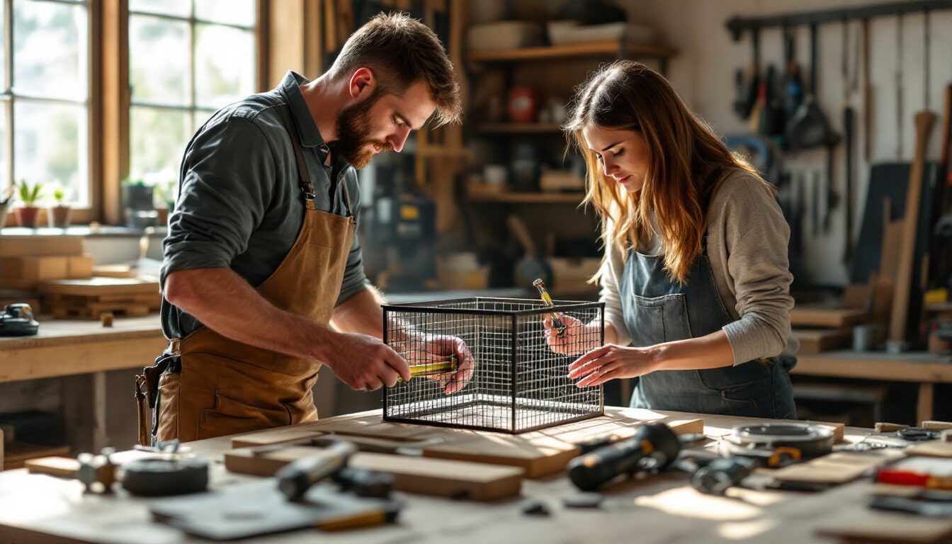 fabriquer un panier à pellet pour insert