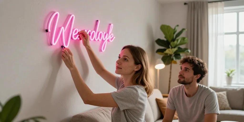 neon mural