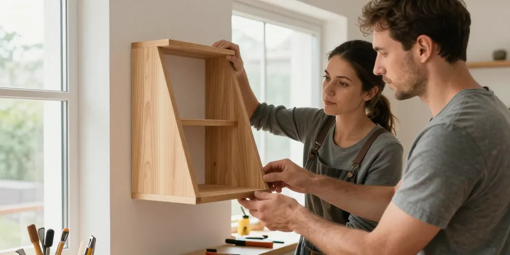 étagère murale diy